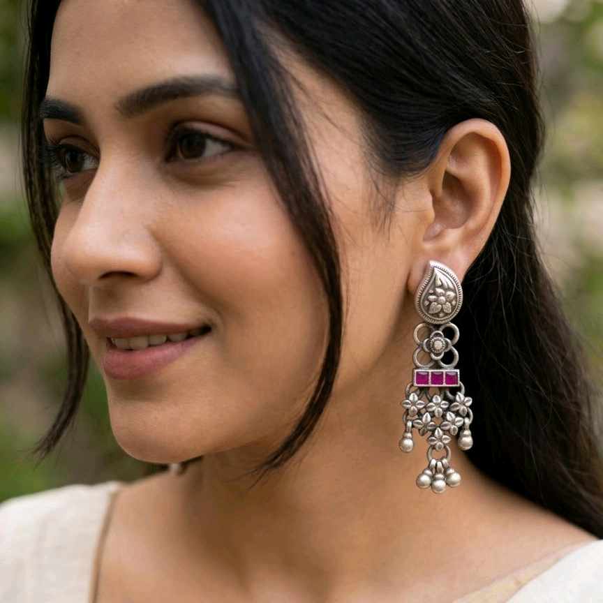 Traditional Indian Drop Earrings 